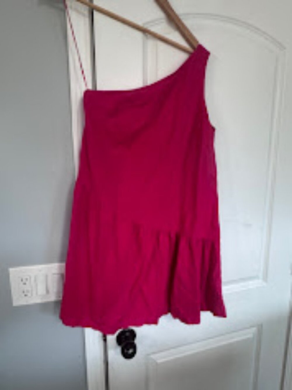 Old Navy Pink One Shoulder Dress — Small
